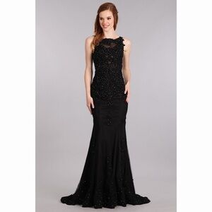 NEW! 1655  Black Lace Dress